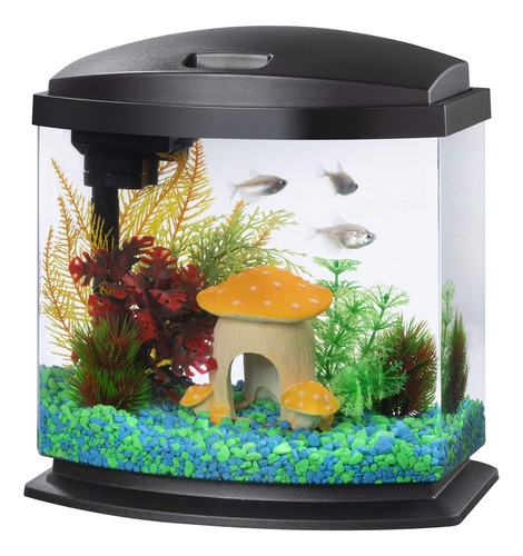 Kit De Acuario Aqueon Mini Bow Con Luz Led Y Tecnologia Smar