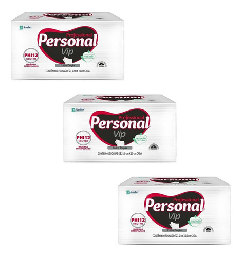 Papel Higienico Interfolhado Personal Folha Dupla C/ 1800fls