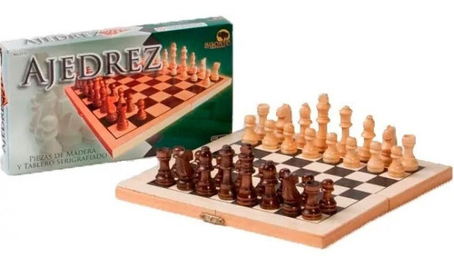 Juego De Ajedrez Grande Piezas De Madera 5160 Bisonte