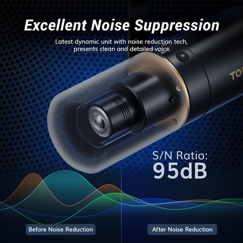 Tonor Dynamic Micrófono, Usb O Xlr, For Podcast, With Br...