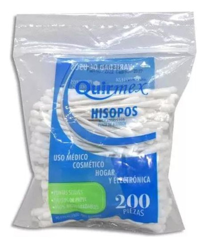 Hisopos Cotonetes Quirmex Algodón Maquillaje