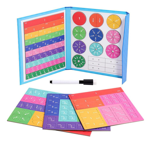 Manipuladores Matemáticos Azulejos De Fracciones Magnéticas