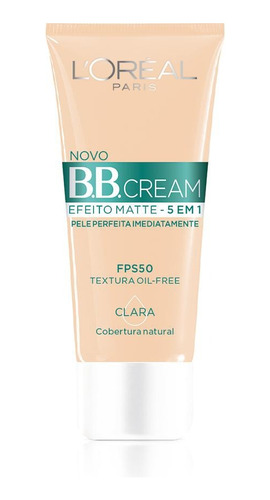 Base Bb Cream L'oréal Paris Efeito Matte Clara Fps 50