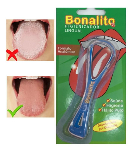 Limpador Lingual Raspador De Língua Higiene Bucal - Bonalito