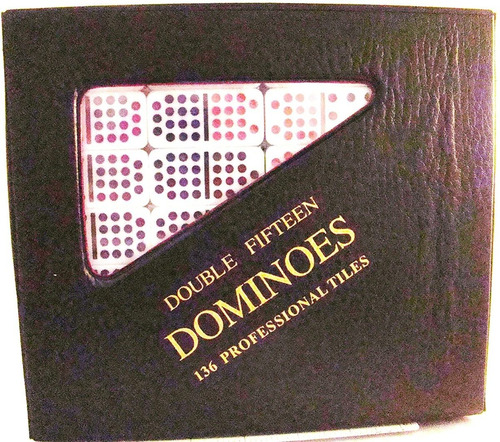 Chh Domino Doble 15 Puntos De Colores Con Caja De Vinil