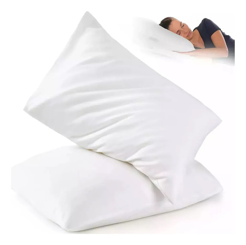 Set 2 Almohadas King Size Microfibra Premium Media 90x43 Cm
