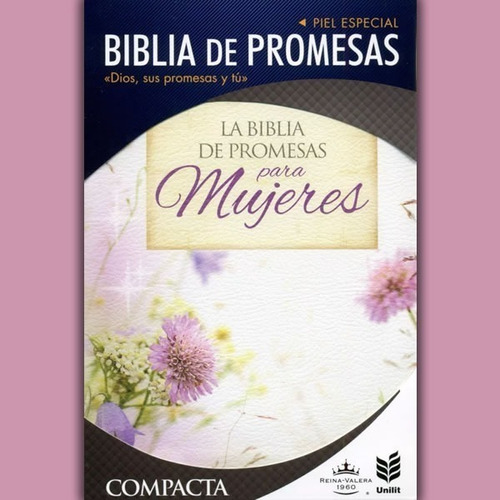 Biblia Reina Valera 1960 Rosa Y Blanca Mediana De Promesas
