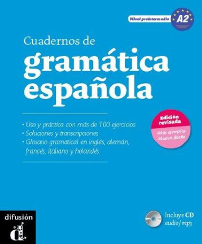 Cuadernos De Gramatica Española A2 N Ed.+ Mp3 A Cd-troitiño,