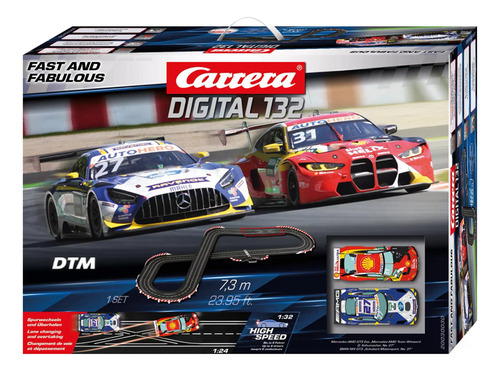 Autorama Carrera Digital Fast And Fabulous 7,3 1/32 2 Carros
