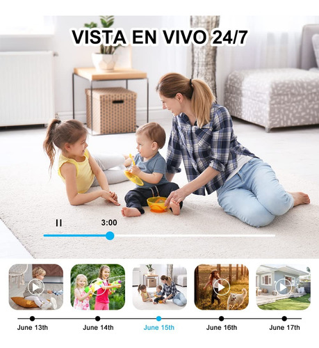 Cámara De Seguridad 5g Wifi Vision Nocturna Con Alarma
