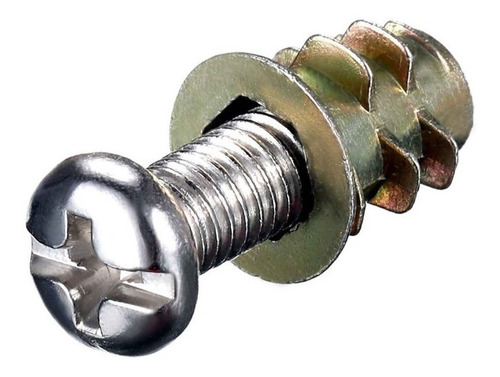 Imagen 2 de 2 de Buje Inserto Con Rosca Interior M6 Para Madera X 10u
