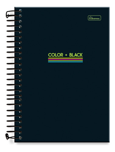 Caderneta Cadersil Color E Black Espiral 80 Folhas