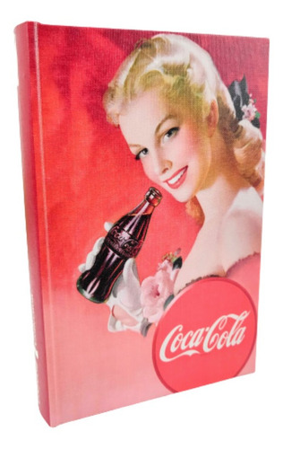 Caixa Livro Decorativa Coca Cola Vermelho 25x17x4cm Retro