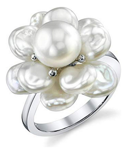 The Pearl Source Keshi - Anillo De Perlas Cultivadas De Agua