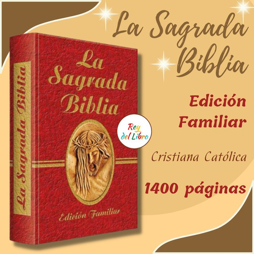 La Sagrada Biblia Católica Edición Familiar- 1400 Páginas