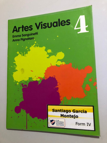 Libro Artes Visuales 4 - Santillana - Excelente Estado