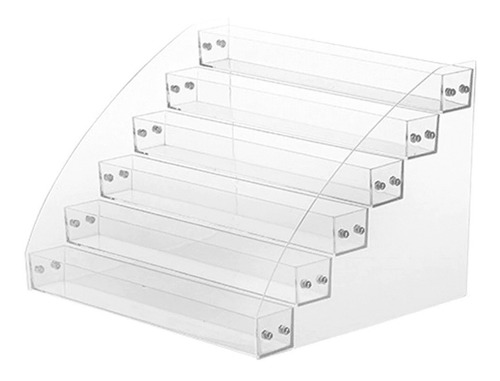 Exhibidor Acrílico De 6 Escalones Para Esmaltes De Uñas