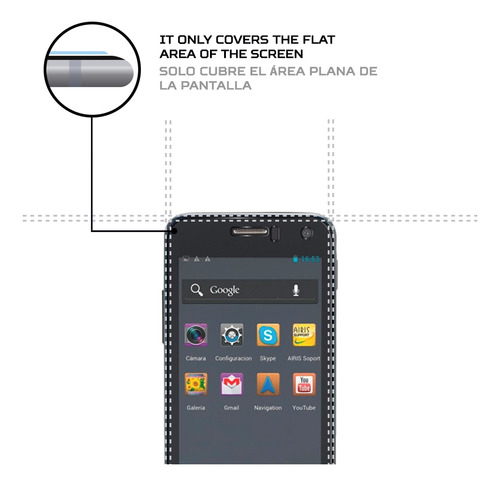 Protector Mica Pantalla Para Airis Tm475
