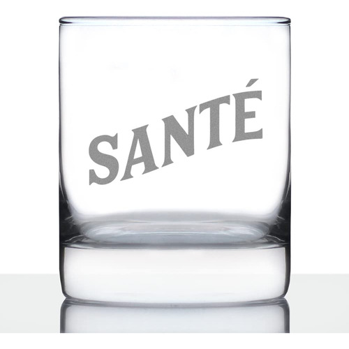 Sante - Cheers French - Whisky Rocks Glass - Lindos Regalos