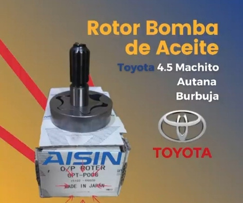 Kit Rotor Bomba Aceite Toyota 4500/ Autana/ Machito Aisin 
