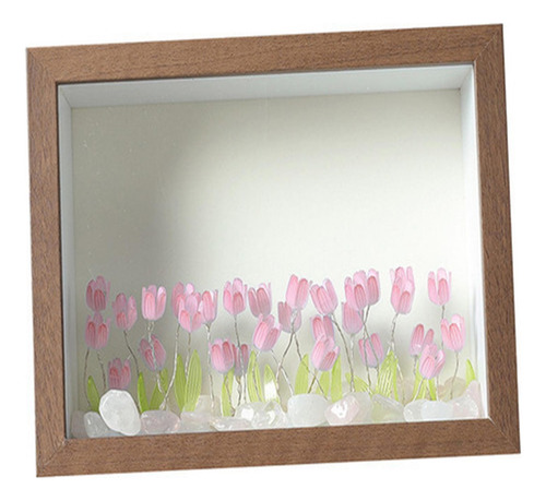 Marco De Fotos Con Forma De Tulipán Para Bricolaje, Luces No
