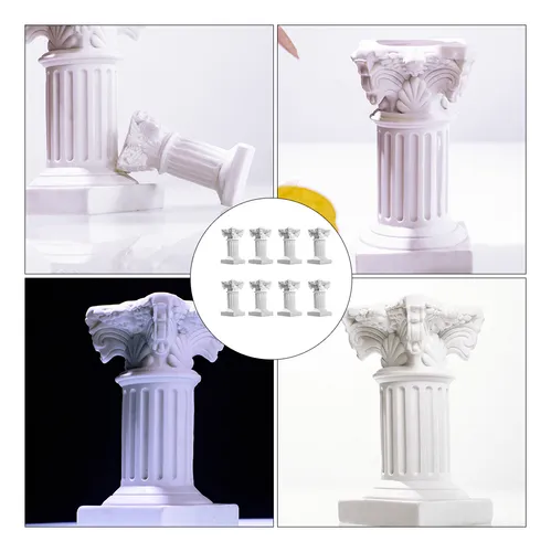 Roman Statue Roman Column Decorate 8 Pcs