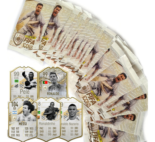 Card Fifa Ultimate Team Jogadores Icones = 200 Figurinhas