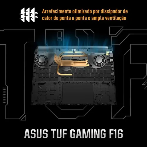 Notebook ASUS TUF Gaming F16 FX608JMR NVIDIA RTX 5060 Intel Core
