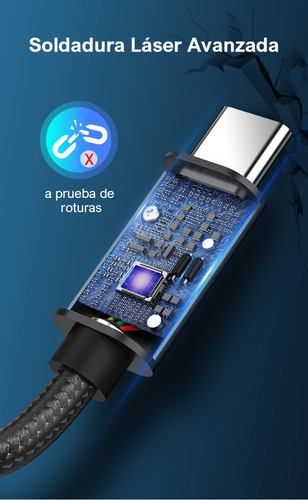 Cable Usb Tipo C A Tipo C 2m Carga Rápida 60w Datos 2.0 Colo