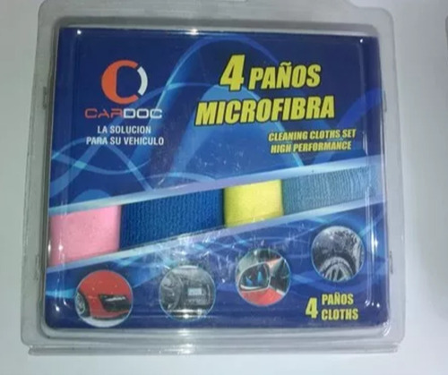 Kit De  Paños De Microfibra Cardoc 100% Calidad