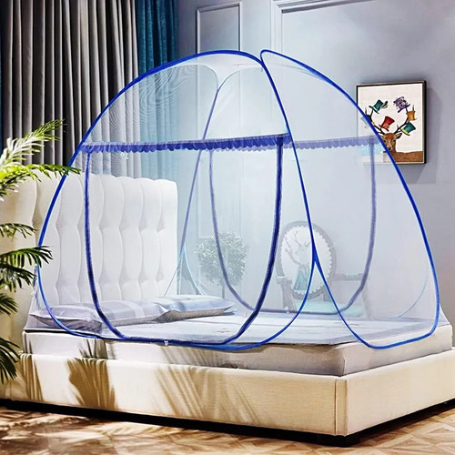 Banna Mosquitero Para Cama No Necesita Colgarse,200 * 150 * 150 Cm,transpirable Con Cremallera Net Mosquitera Portátil Plegable Cama Cortinas Para Camas Mosquitero Portátil, Para Hogar Y Exteriores