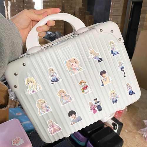 Runa Shirakawa 50 Calcomanias Stickers De Pvc Vs Agua Anime