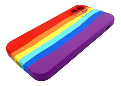 Case Silicona Multicolor Para iPhone 12
