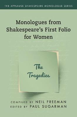Libro Monologues From Shakespeare's First Folio For Women...