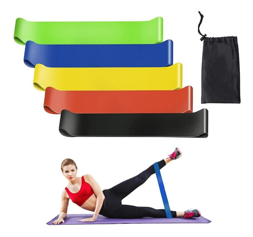 Bandas Ligas Resistencia Elastica Ejercicio Fitness Gimnasio