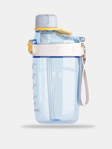 Botella Agua 650 Ml Popote Tecnología Tritan Libre De Bpa