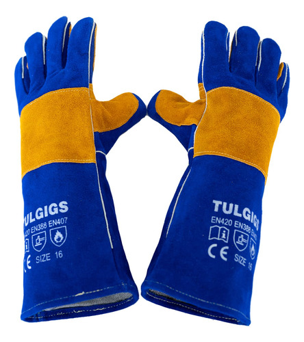 Tulgigs Guantes De Soldadura De Cuero 932 De 16 Pulgadas, R.