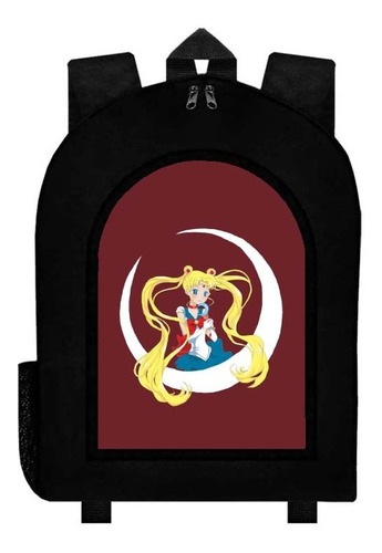 Mochila Negra Sailor Moon A178