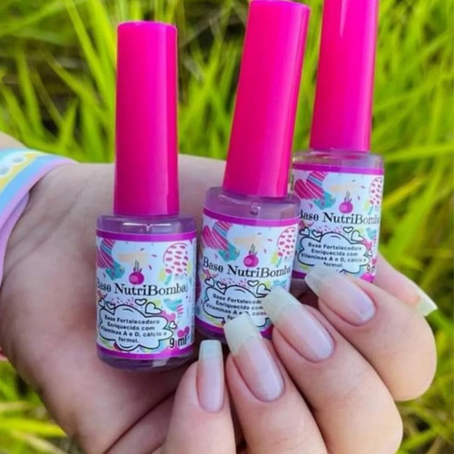 Base Nutri Bomba Fortalecedora De Unhas Com Vitaminas A E D