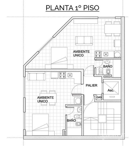 Imagen 2 de 5 de Maipú 2100- Departamento De Un Dormitorio Para La Venta En Rosario.