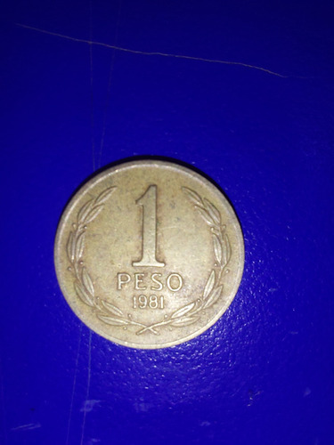 Moneda 1 Peso 1981 Chileno