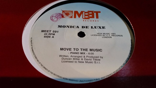 Monica De Luxe Move To The Music Vinilo Maxi Tapa Roja