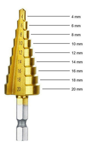 J 3pcs/set Hexagonal Hexagonal Shank Aço De Alta Velocidade