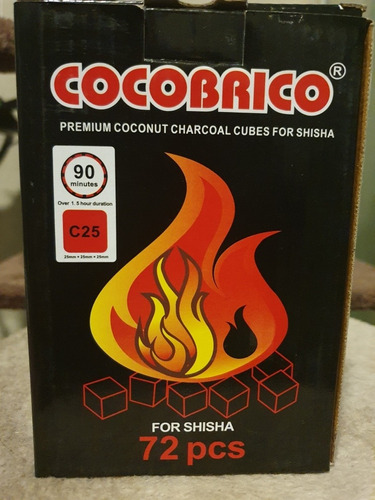 Carbon De Coco 72 Un Cocobrico Para Hookah  Narguile Arguile