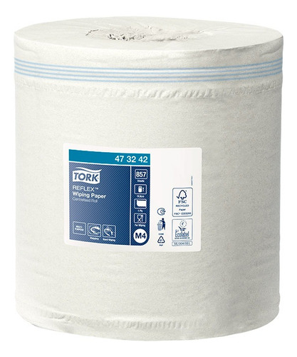 Tork Toalla Reflex® Fluido Céntrico Maxi 6 Rollos / 857 Hjs