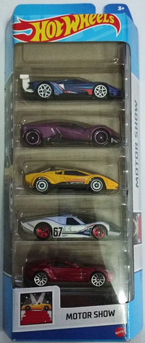 Hotwheels - Motor Show - Pack X 5 Autos - Marca Mattel - 