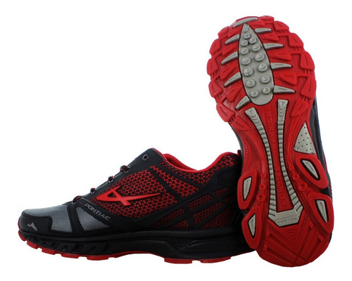 Imagen 4 de 6 de Pontiac Tenis Todo Terreno Gris Oxford/vino Para Hombre 7877