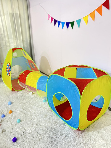 De Campaña 5 En 1 Para Niños Con Túnel Y Accesorios