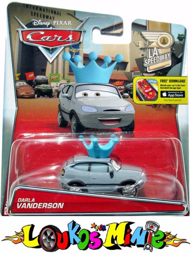 Disney Cars Darla Vanderson Fã King Lacrado Original Mattel