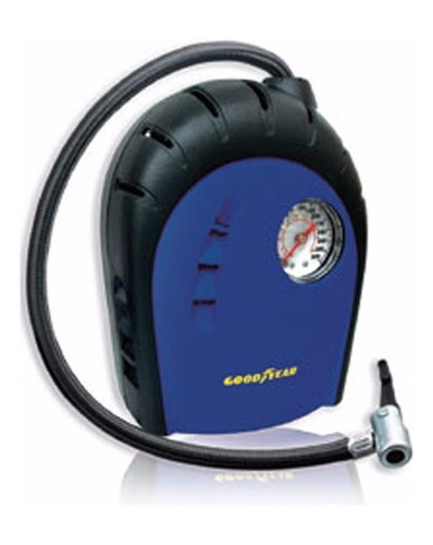 Imagen 4 de 4 de Compresor de aire mini a batería portátil Goodyear GY-AC-2010 12V azul/negro